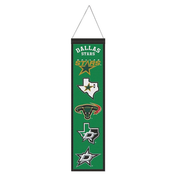 Dallas Stars Wool Banner, 8x32"