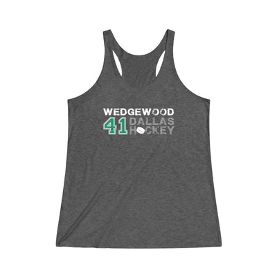 Wedgewood 41 Dallas Hockey Women's Tri-Blend Racerback Tank Top