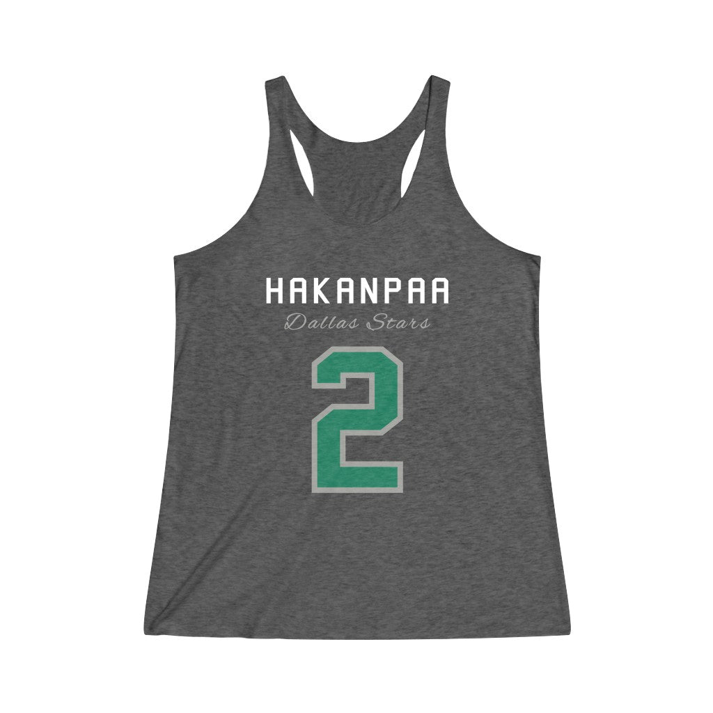 Hakanpaa 2 Dallas Stars Women's Tri-Blend Racerback Tank Top