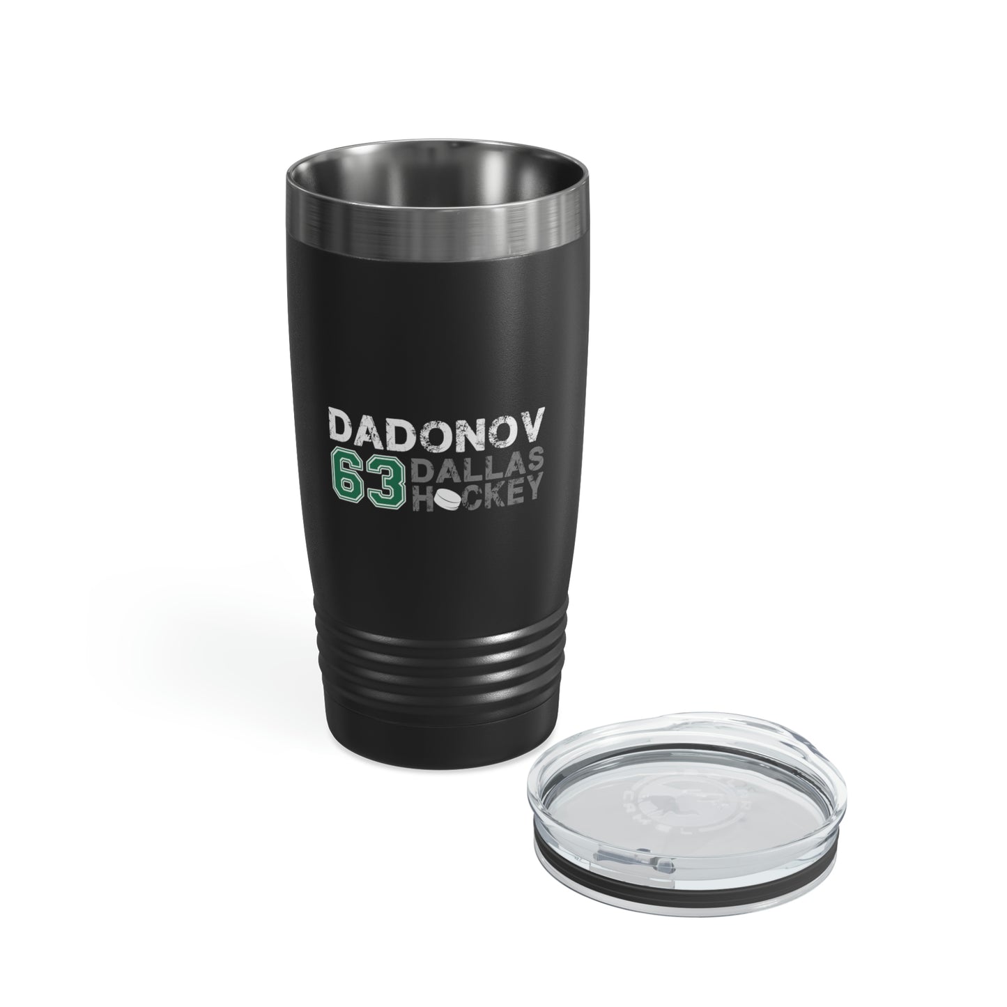 Dadonov 63 Dallas Hockey Ringneck Tumbler, 20 oz