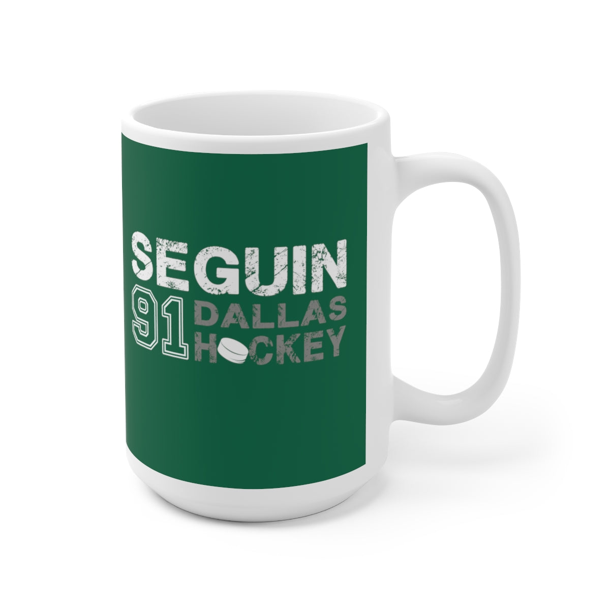 Seguin 91 Dallas Hockey Ceramic Coffee Mug In Victory Green, 15oz