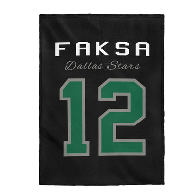 Faksa 12 Dallas Stars Velveteen Plush Blanket