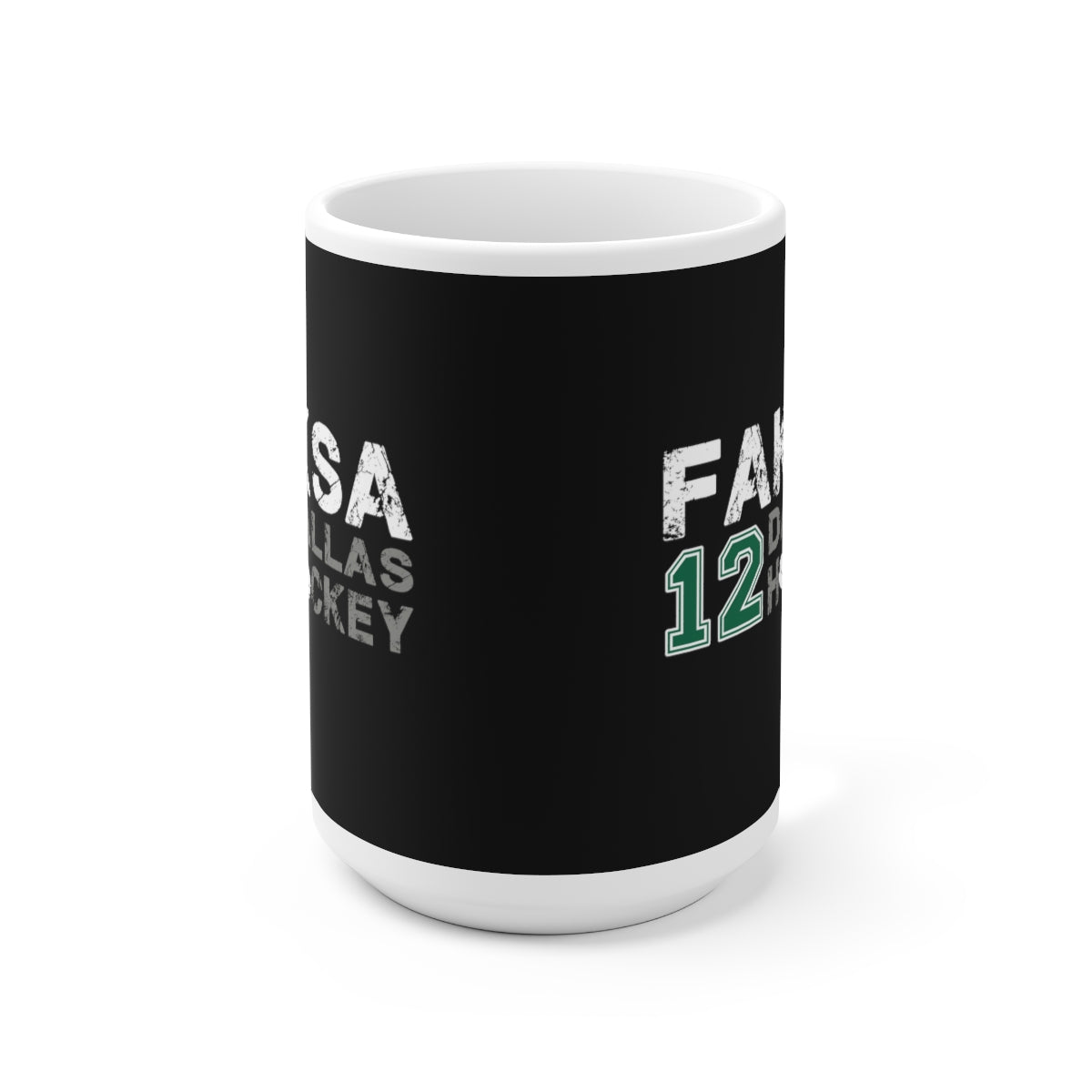 Faksa 12 Dallas Hockey Ceramic Coffee Mug In Black, 15oz