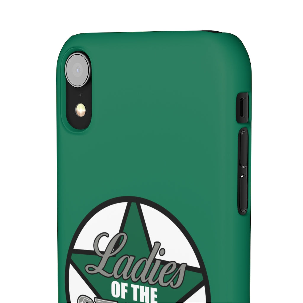 Ladies Of The Stars Snap Phone Cases In Victory Green