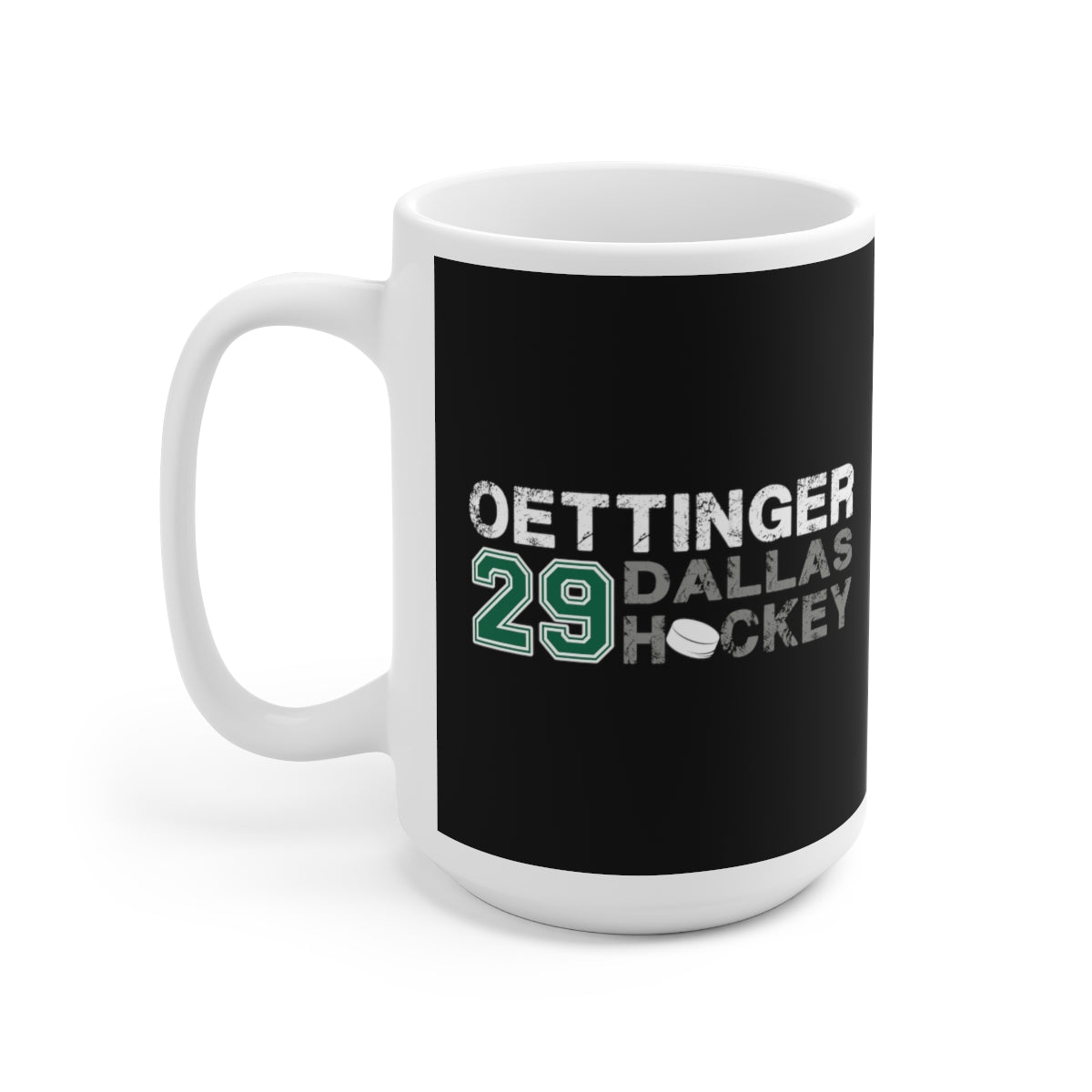 Oettinger 29 Dallas Hockey Ceramic Coffee Mug In Black, 15oz