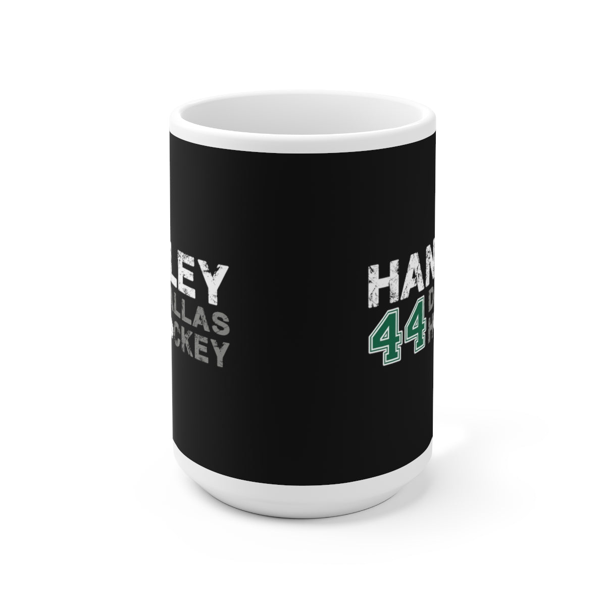 Hanley 44 Dallas Hockey Ceramic Coffee Mug In Black, 15oz