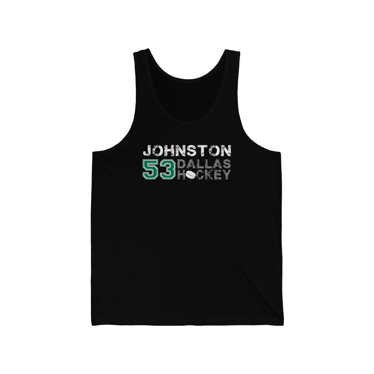 Johnston 53 Dallas Hockey Unisex Jersey Tank Top