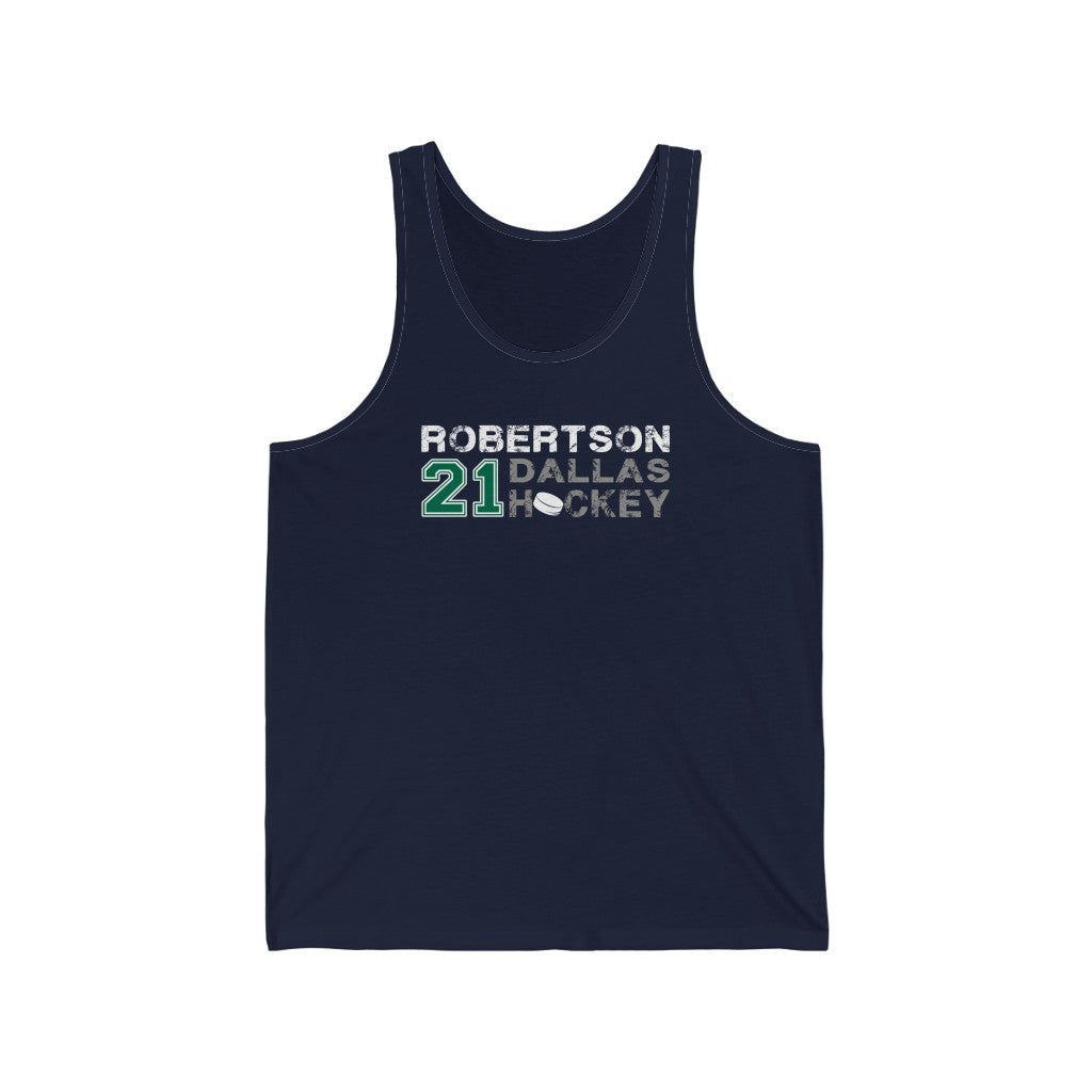 Robertson 21 Dallas Hockey Unisex Jersey Tank Top