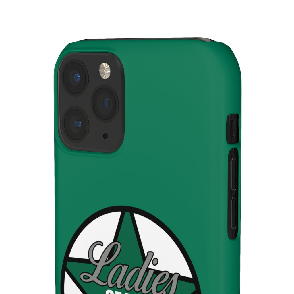 Ladies Of The Stars Snap Phone Cases In Victory Green