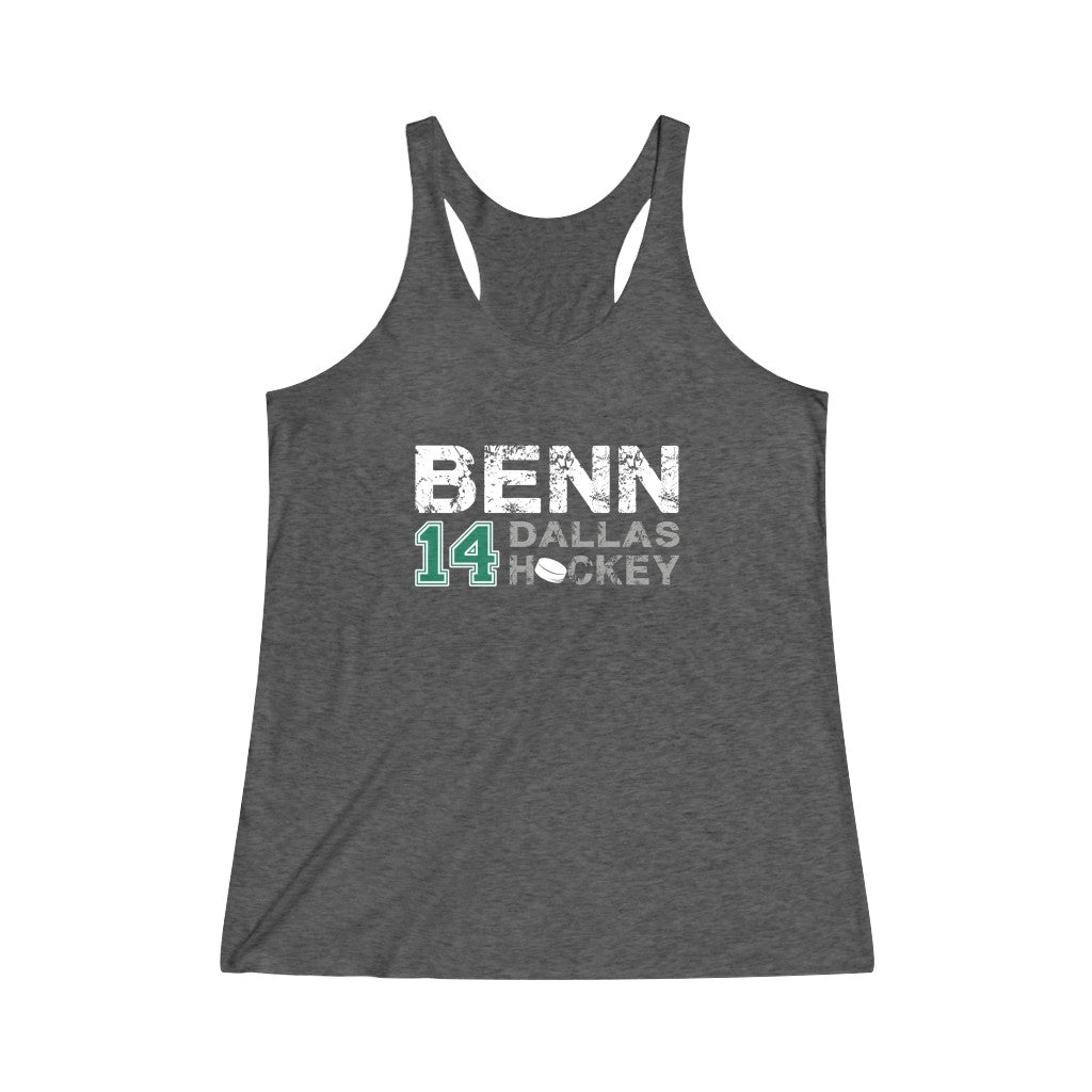 Benn Dallas Hockey Women's Tri-Blend Racerback Tank Top