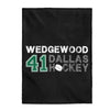 Wedgewood 41 Dallas Hockey Velveteen Plush Blanket