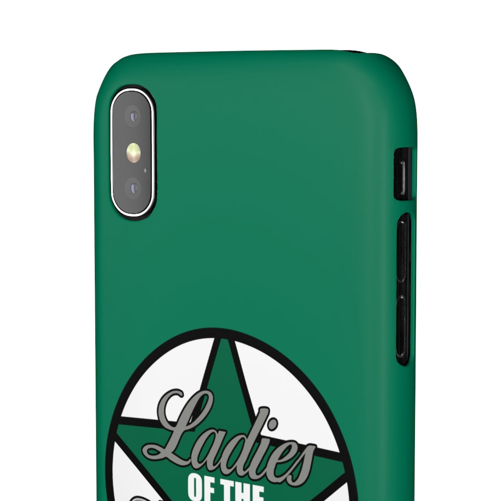 Ladies Of The Stars Snap Phone Cases In Victory Green