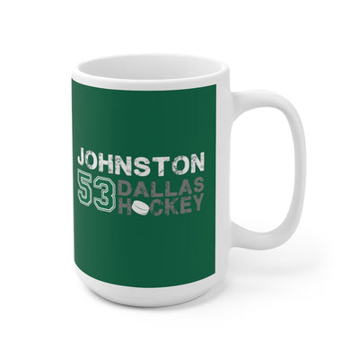 Johnston 53 Dallas Hockey Ceramic Coffee Mug In Victory Green, 15oz