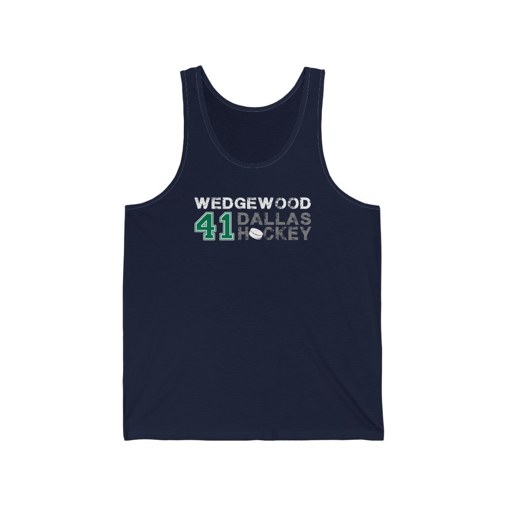 Wedgewood 41 Dallas Hockey Unisex Jersey Tank Top