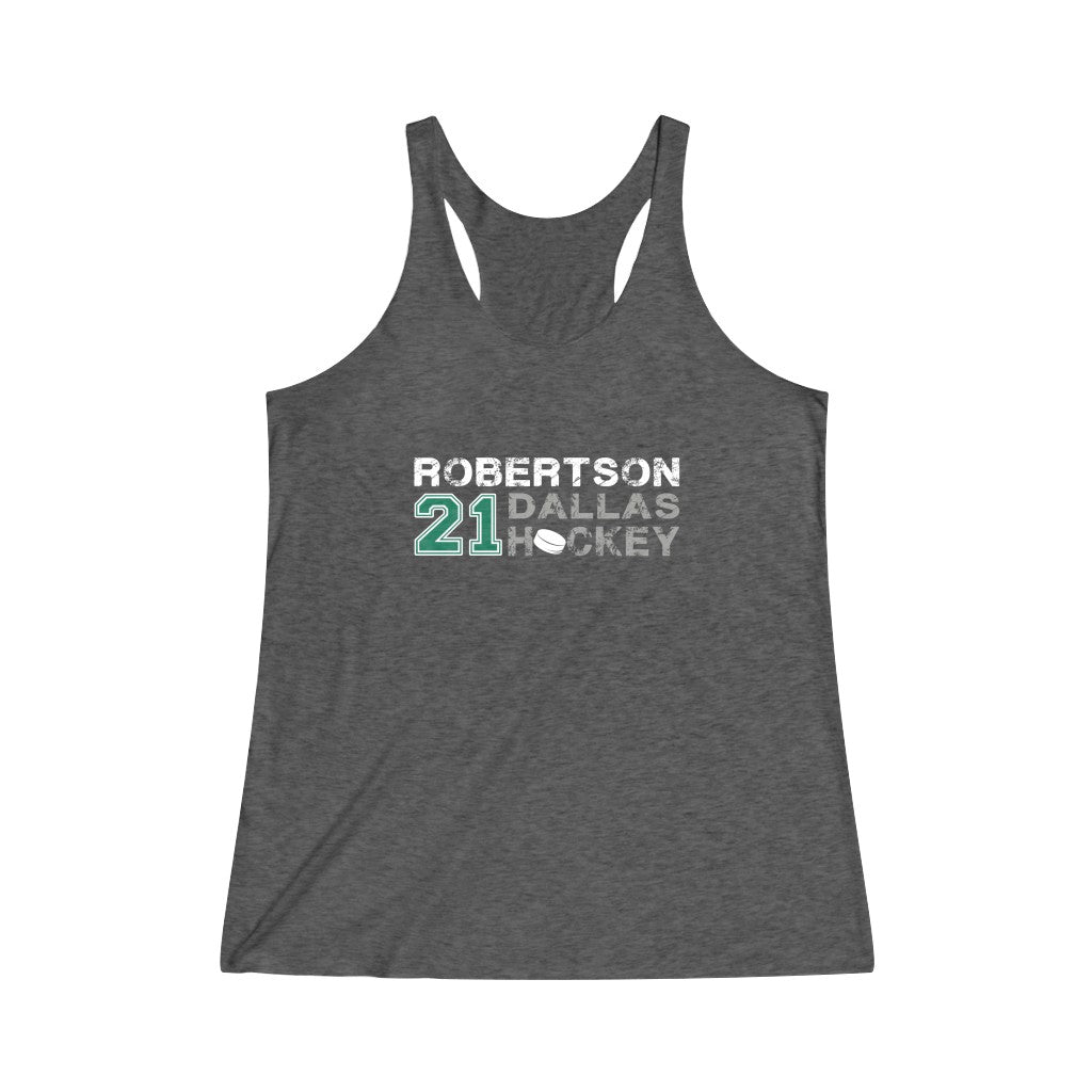 Robertson Dallas Hockey Women's Tri-Blend Racerback Tank Top