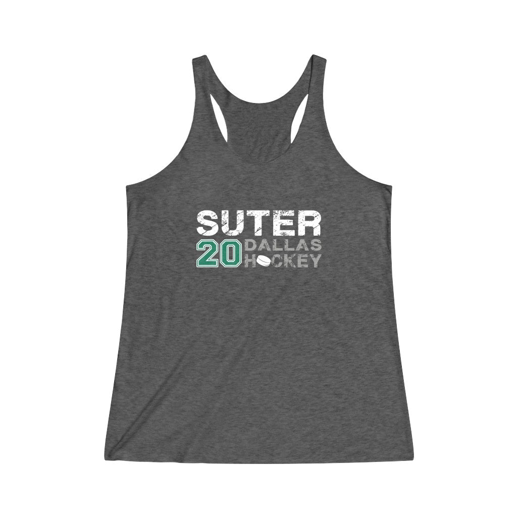 Suter Dallas Hockey Women's Tri-Blend Racerback Tank Top