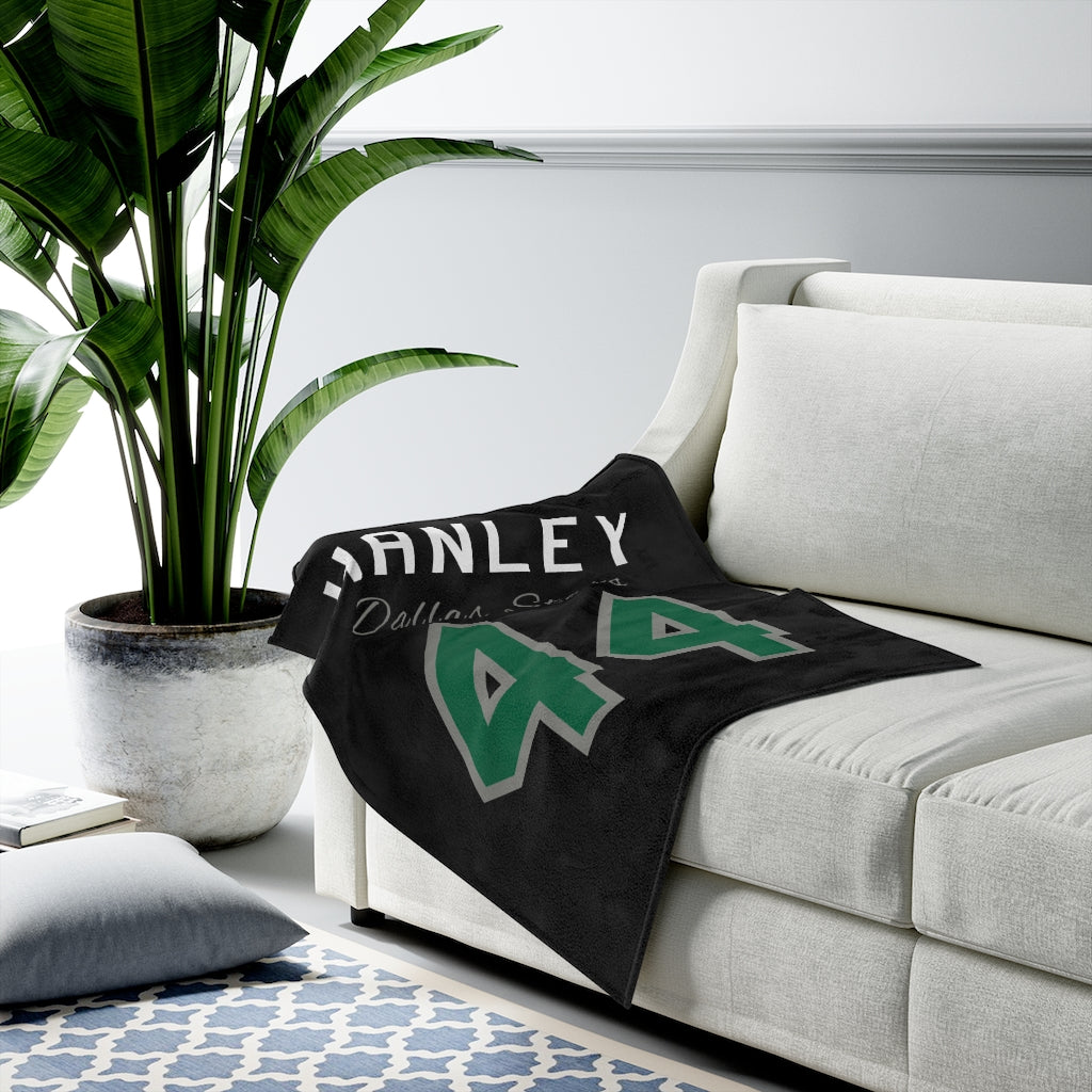 Hanley 44 Dallas Stars Velveteen Plush Blanket