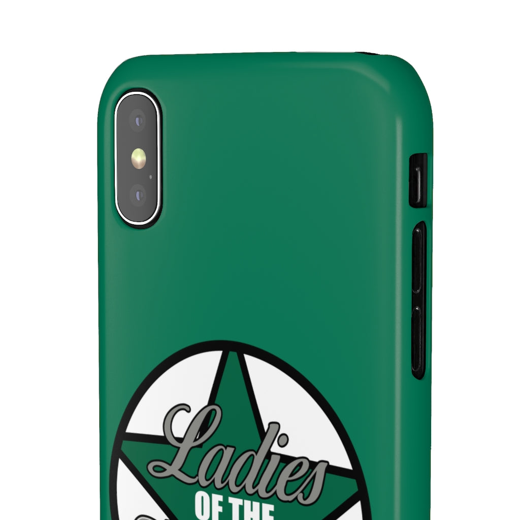 Ladies Of The Stars Snap Phone Cases In Victory Green