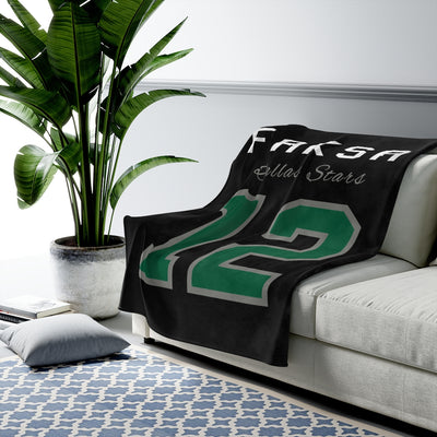 Faksa 12 Dallas Stars Velveteen Plush Blanket