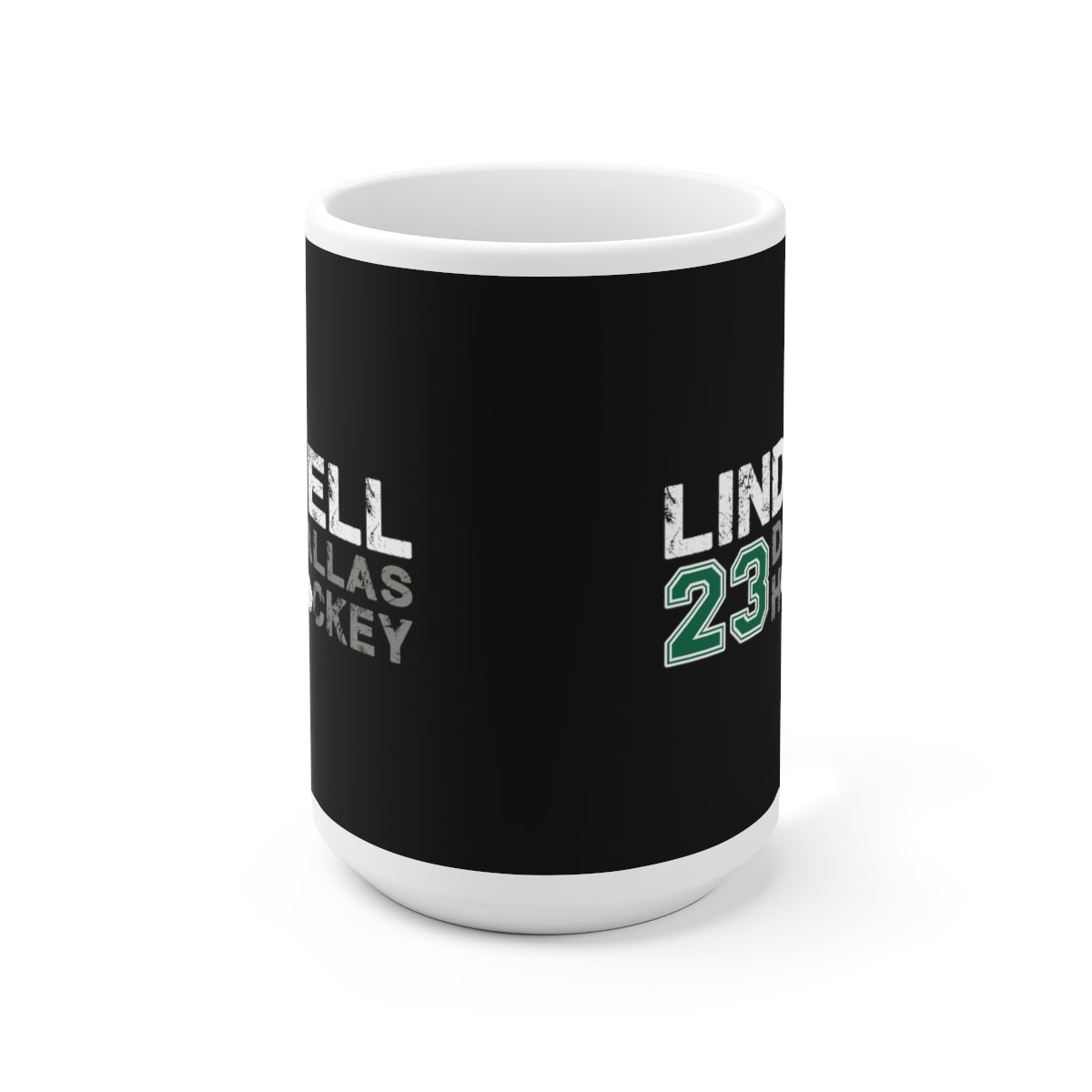 Lindell 23 Dallas Hockey Ceramic Coffee Mug In Black, 15oz