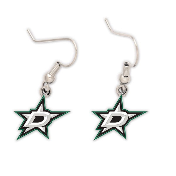 Dallas Stars Logo Dangle Earrings