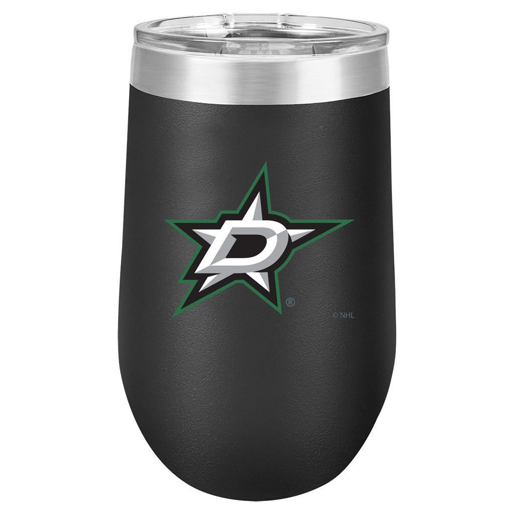 Dallas Stars Black Polar Stemless Wine Tumbler, 16 oz.