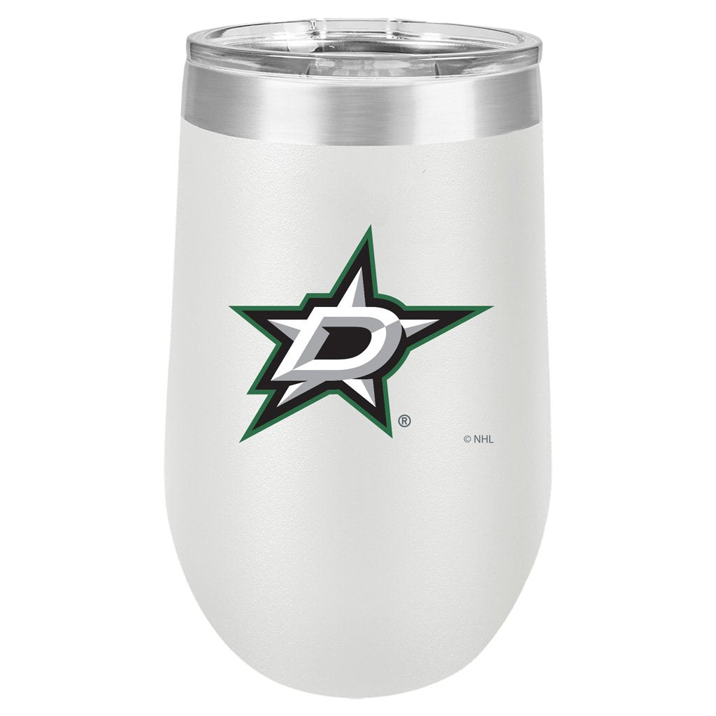 Dallas Stars White Polar Stemless Wine Tumbler, 16 oz.