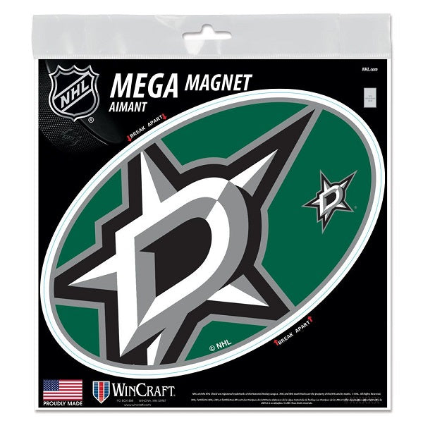 Dallas Stars Mega Outdoor Magnet, 6x6"