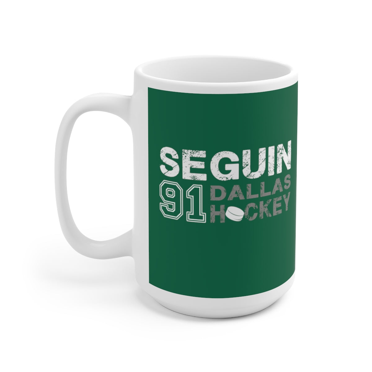 Seguin 91 Dallas Hockey Ceramic Coffee Mug In Victory Green, 15oz