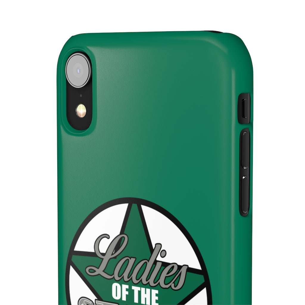 Ladies Of The Stars Snap Phone Cases In Victory Green