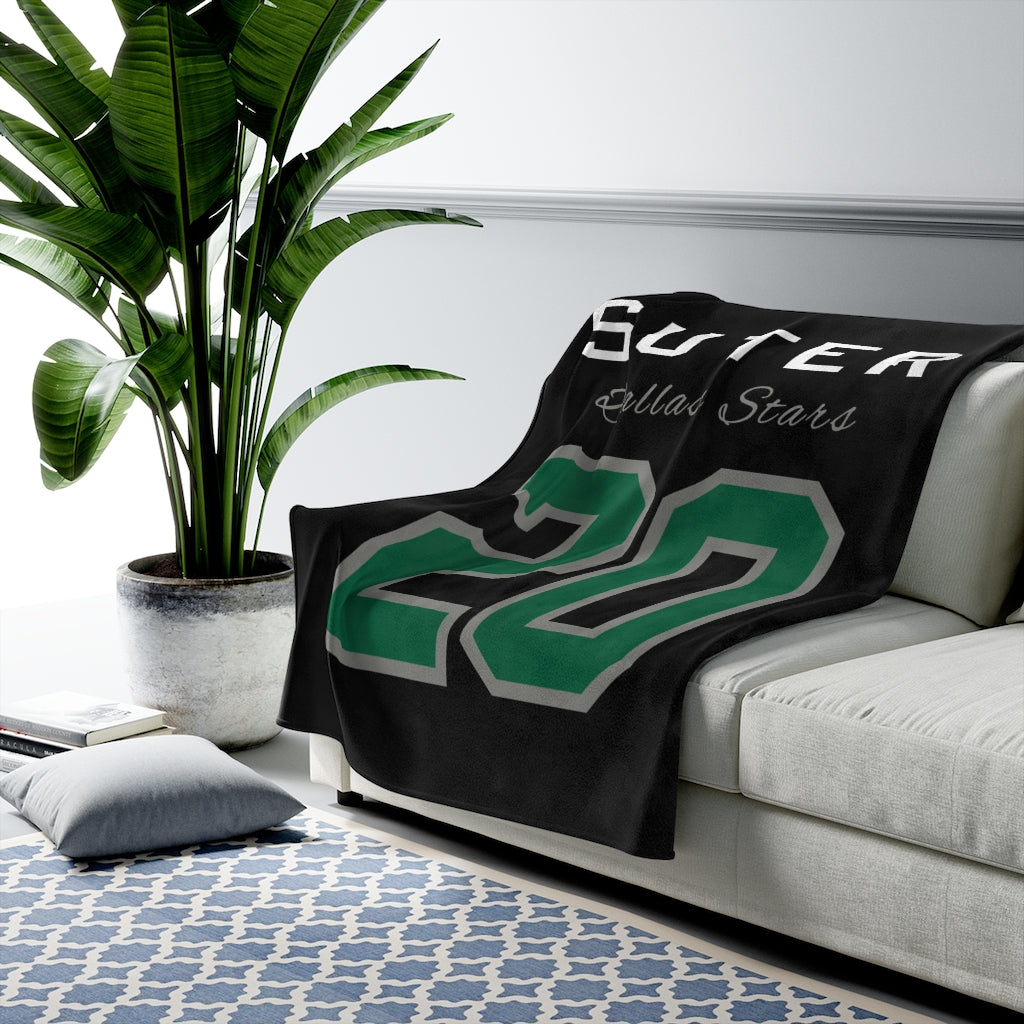 Suter 20 Dallas Stars Velveteen Plush Blanket