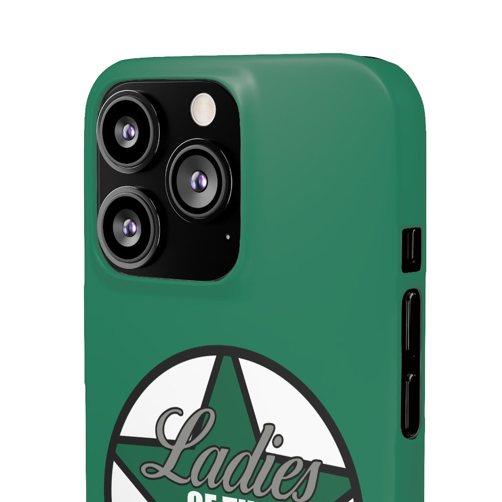 Ladies Of The Stars Snap Phone Cases In Victory Green