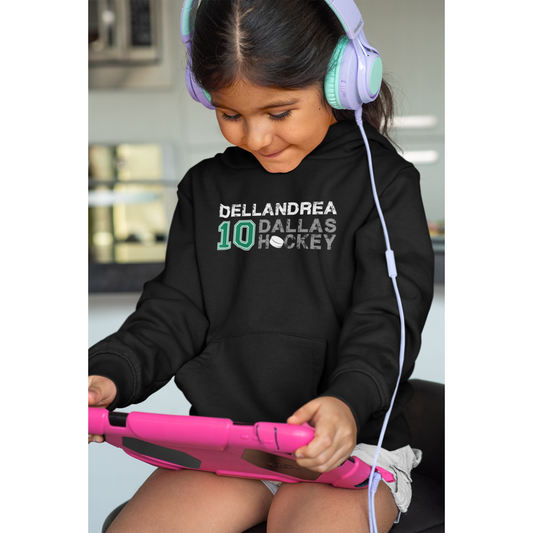 Dellandrea 10 Dallas Hockey Youth Hooded Sweatshirt