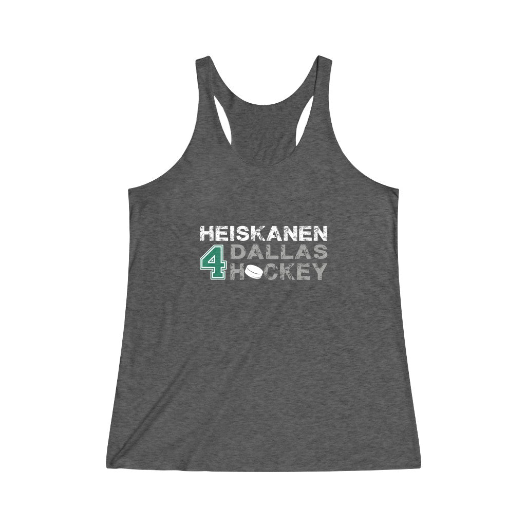 Heiskanen Dallas Hockey Women's Tri-Blend Racerback Tank Top