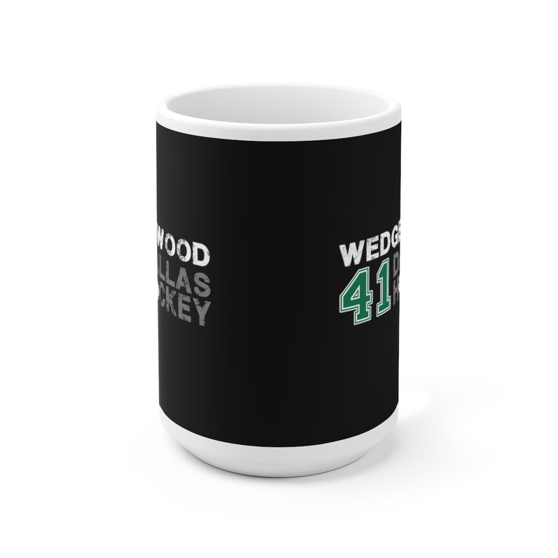 Wedgewood 41 Dallas Hockey Ceramic Coffee Mug In Black, 15oz