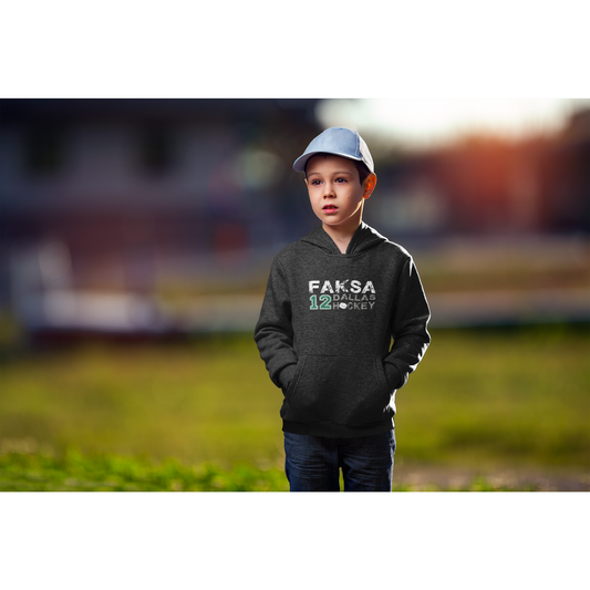 Faksa 12 Dallas Hockey Youth Hooded Sweatshirt