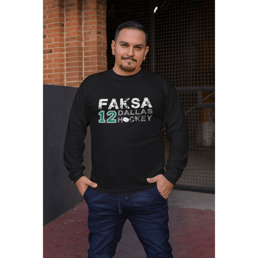 Faksa 12 Dallas Hockey Unisex Jersey Long Sleeve Shirt