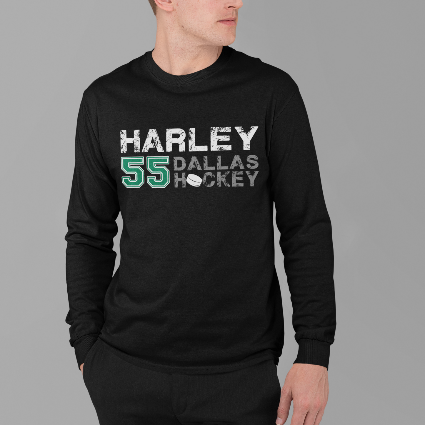 Harley 55 Dallas Hockey Unisex Jersey Long Sleeve Shirt