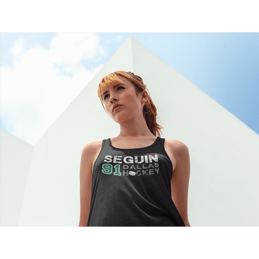 Seguin Dallas Hockey Women's Tri-Blend Racerback Tank Top