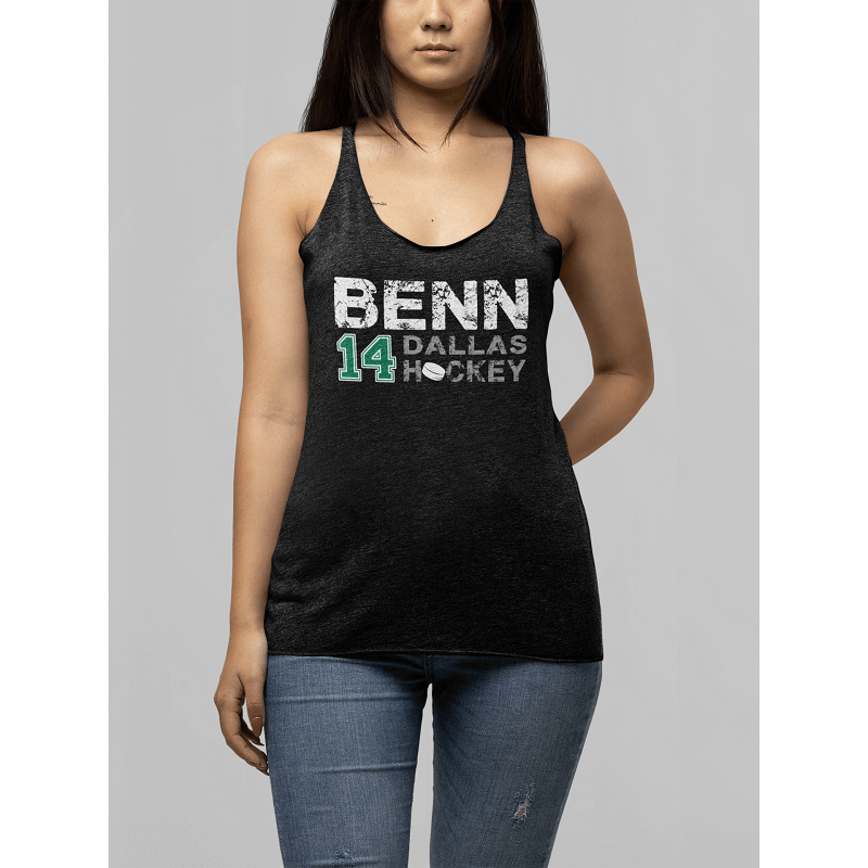 Benn Dallas Hockey Women's Tri-Blend Racerback Tank Top