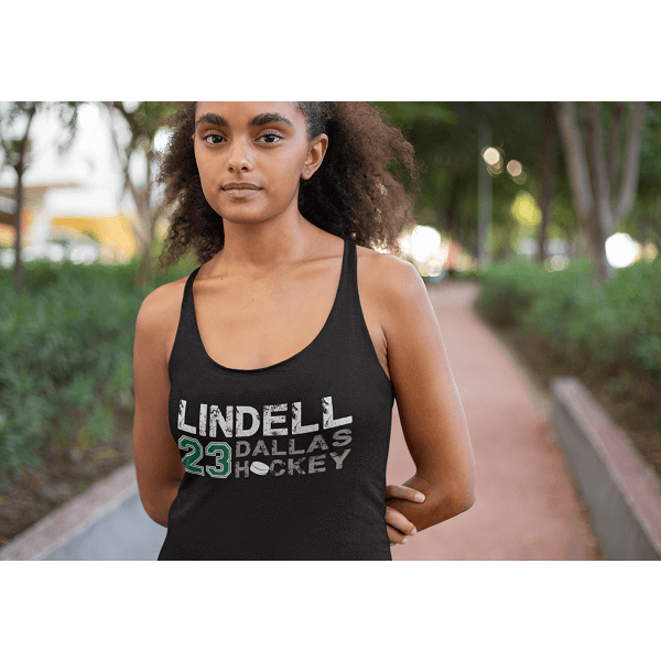 Lindell Dallas Hockey Women's Tri-Blend Racerback Tank Top