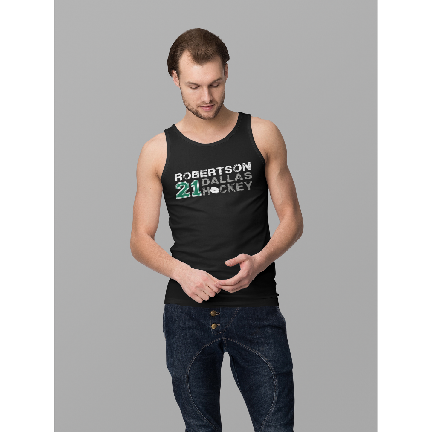 Robertson 21 Dallas Hockey Unisex Jersey Tank Top